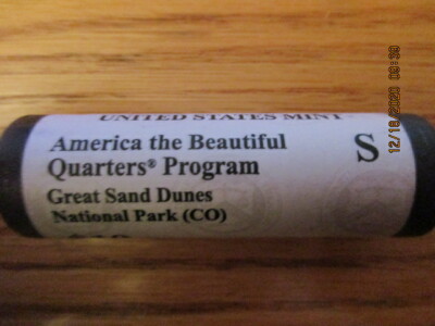 US Mint 2014 S ATB Quarters Great Sand Dunes Colorado Roll NOT BANK ROLL GD6 #2