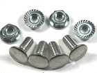 7/16 Bumper Bolts For GM 7/16-14 x 1 With Serrated Nuts (4 Pack) #94BB