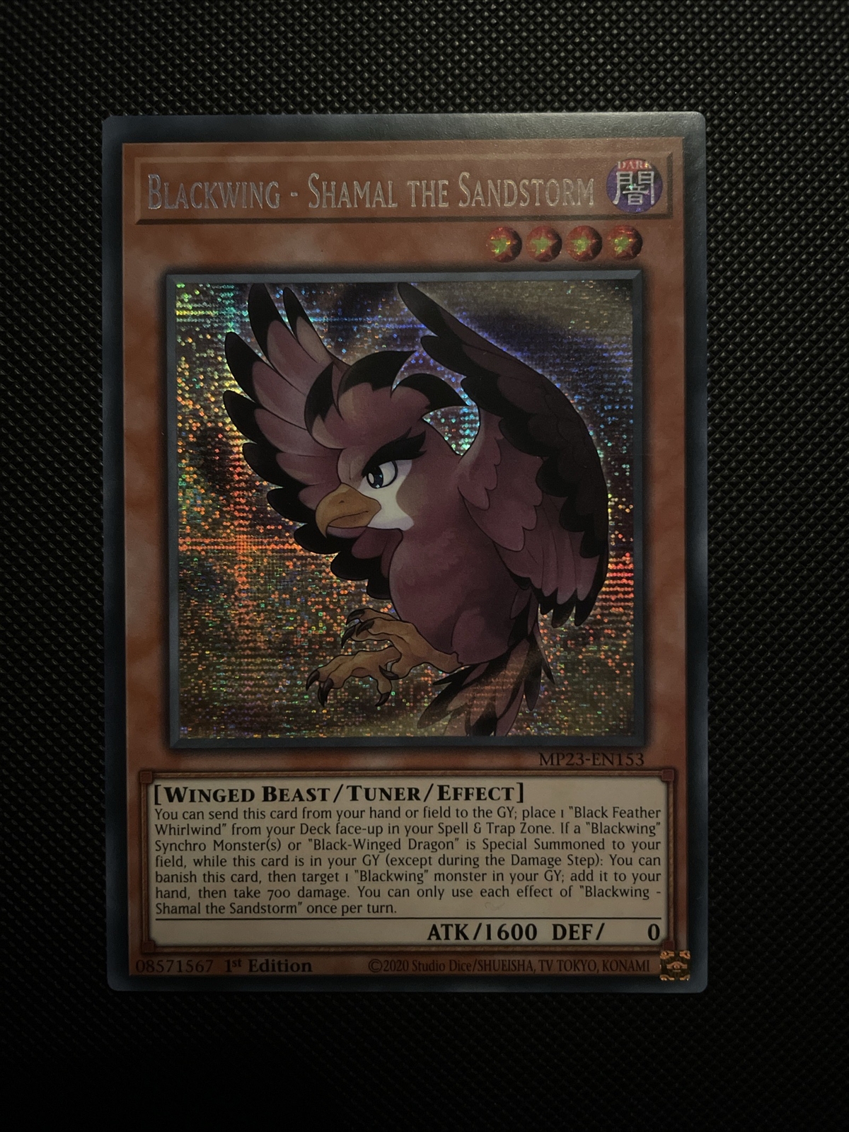 MP23-EN153 Blackwing - Shamal the Sandstorm :: Prismatic Secret Rare 1st Edition