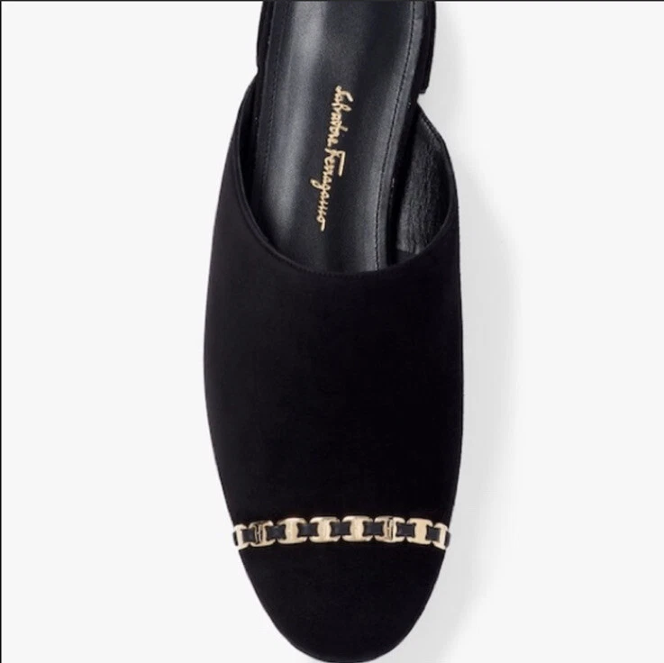 Ferragamo mules best sale black