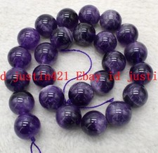 Huge 16mm 100 Natural Amethyst Round Gemstone Loose Beads 15'' AAA