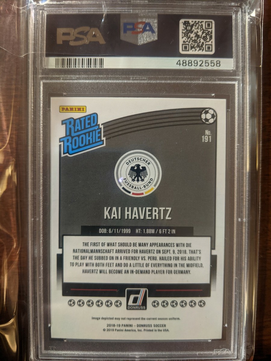 Kai Havertz 2018 Panini Donruss Rated Rookie Card RC #191