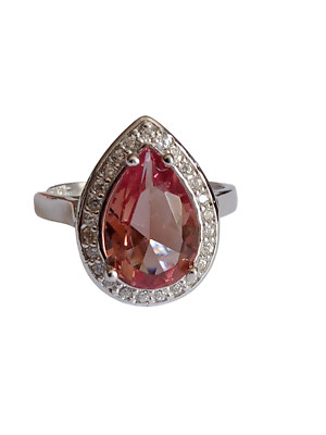 Turkish 925 Sterling Silver Zultanite Teardrop Hurrem Sultan Ring Size :9