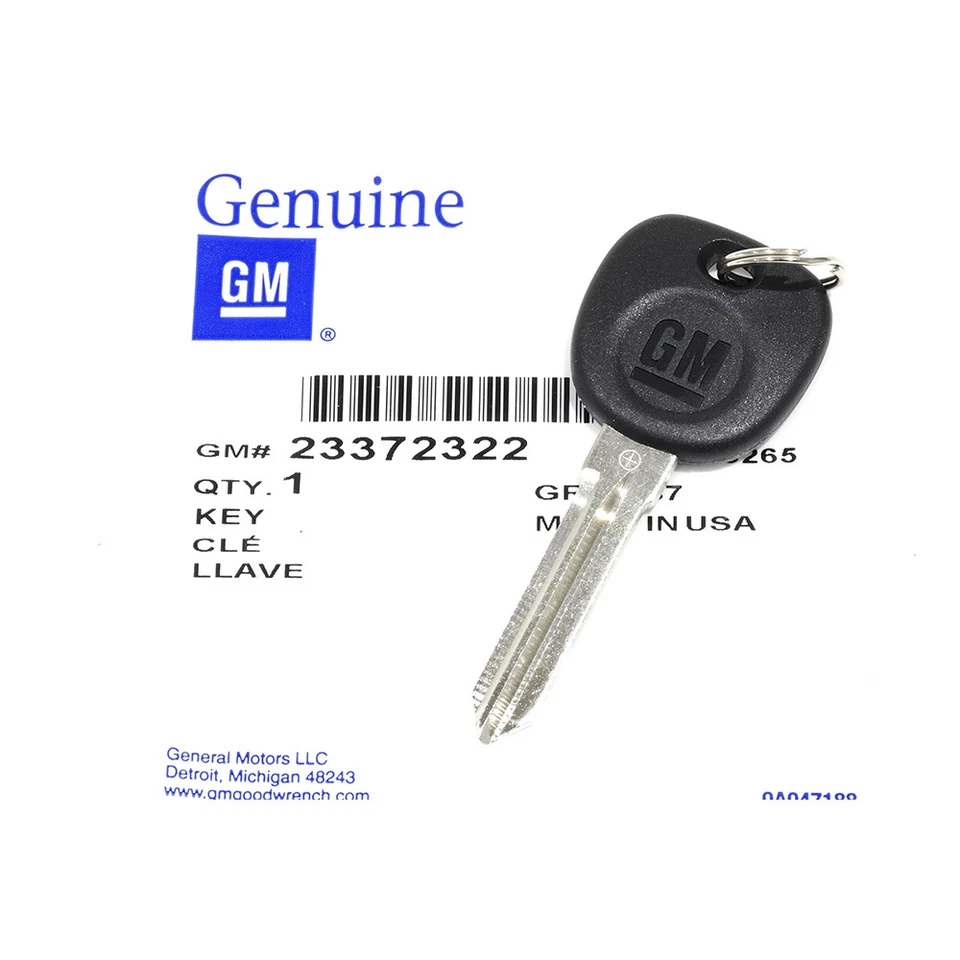 Llave de encendido en blanco OEM NUEVA con logotipo GM 04-14 Chevrolet Express Silverado 23372322 Foto 4 de 4