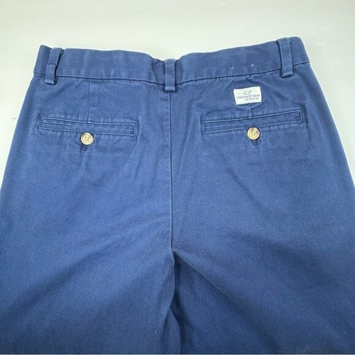 Vineyard Vines Chino Boy's 18 Blue Cotton Straight Adjustment Waist Pants Casual - Picture 8 of 16