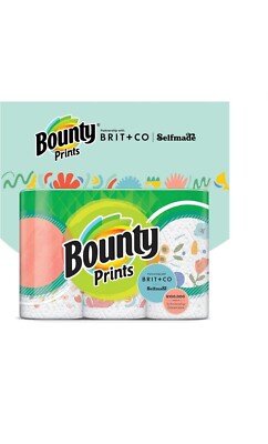 Bounty Prints Brit and Co Select-a-Size Paper Towel Double Rolls