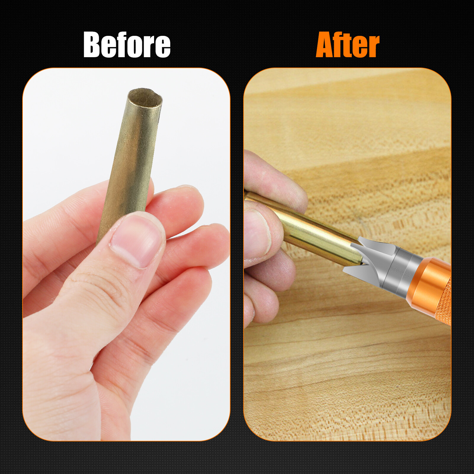 Case Prep Multitool Chamfer Deburring Tool with 2 Reamers Deburring