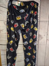 New Men's M Limited Edition Marvel Fleece Lounge Pajama Pants Super Heros