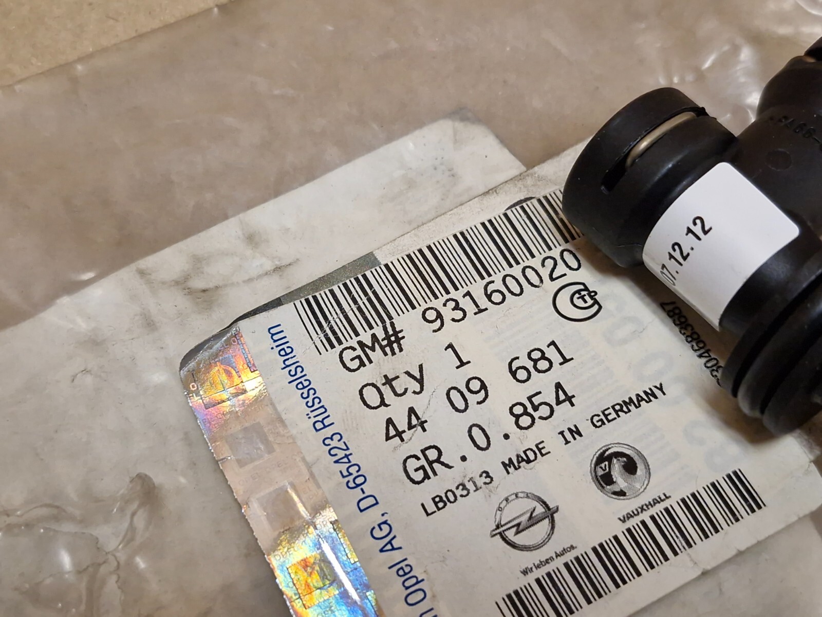 Genuine Vauxhall Vivaro Clutch Slave Cylinder Pipe 93160020 for sale