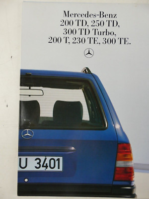 Mercedes Benz 200TD 250TD 300TD Turbo 200T 230TE 300TE Katalog H-27939