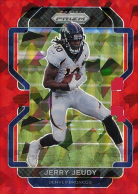 2021 Panini Prizm Red Ice Prizm - #199 Jerry Jeudy