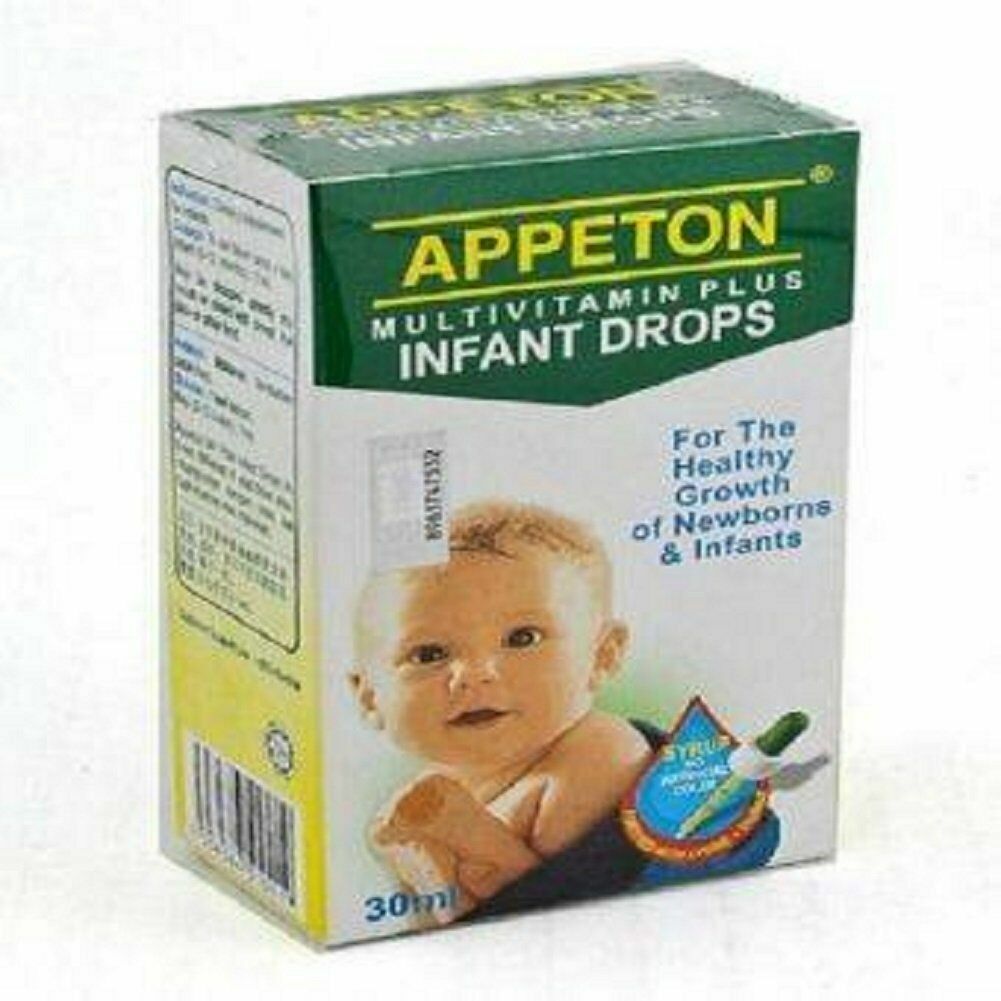 Multivitamines Appeton Plus Gouttes Pour Nourrissons 30 Ml - Augmentent L'Appétit - Neuf