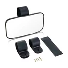 Wide 14" Rearview Mirror Black UTV Cage Bar Fits For Rhino