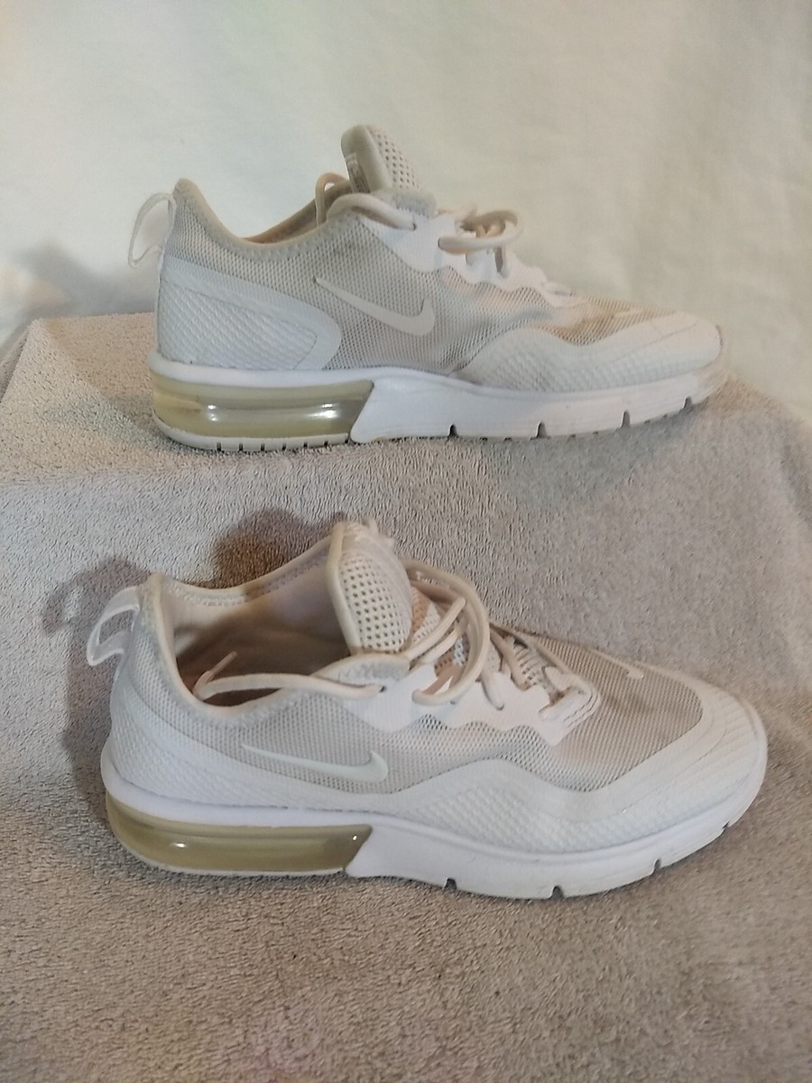 Nike (WMNS) Air Max Sequent 4.5 White Shoes (BQ8824-104), Size: 7