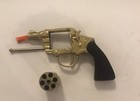 vintage 1950’s huble Miniature Cap Colt Revolver Gold Paint nice Collactable — photo 5