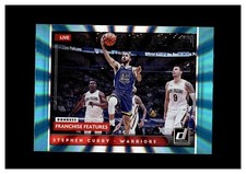2021-22 Donruss Franchise Features Holo Teal Laser #18 Stephen Curry Warriors