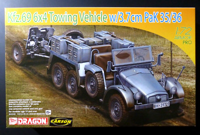 Dragon 7419 - 1:72 Kfz.69 6x4 Towing Vehicle w/3,7cm PaK 35/36