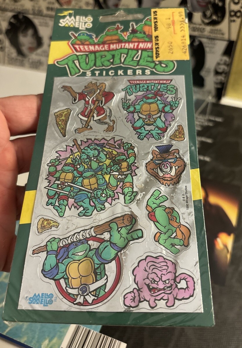Teenage Mutant Ninja Turtles Scratch Smell Stickers TMNT Mello