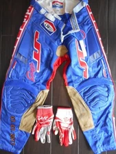 JT PANTS SIZE 28 MOTOCROSS COLLECTOR PANTS PRO RIDER PANTS DEFT FAMILY GLOVES M