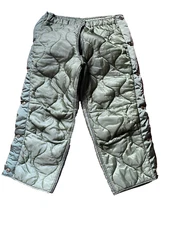 New USGI Military Field Pant Liner Cold Weather Trousers Quilted Medium Long