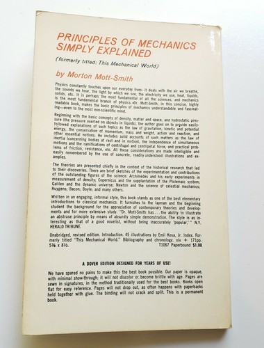 Prinzipien der Mechanik einfach erklärt (Die mechanische Welt) 1963 Mott-Smith - Bild 3 von 6