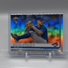 Sean Reid-Foley 2019 Topps Chrome Refractor Rookie card #136! Toronto Blue Jays!