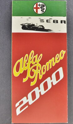 1972-1973 Alfa Romeo 2000 Brochure Spider Veloce GT Berlina
