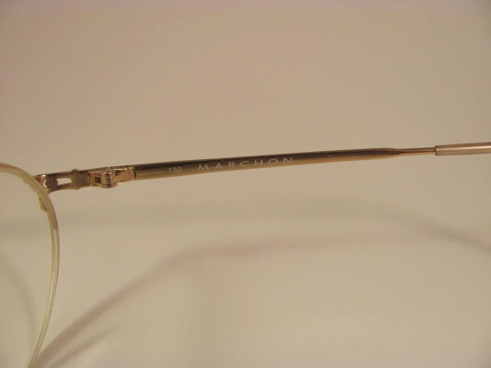 Vintage Marchon Tres Jolie 403 Autumn Blue Orange & Gold RX Eyeglass Frames - Imagem 4 de 4