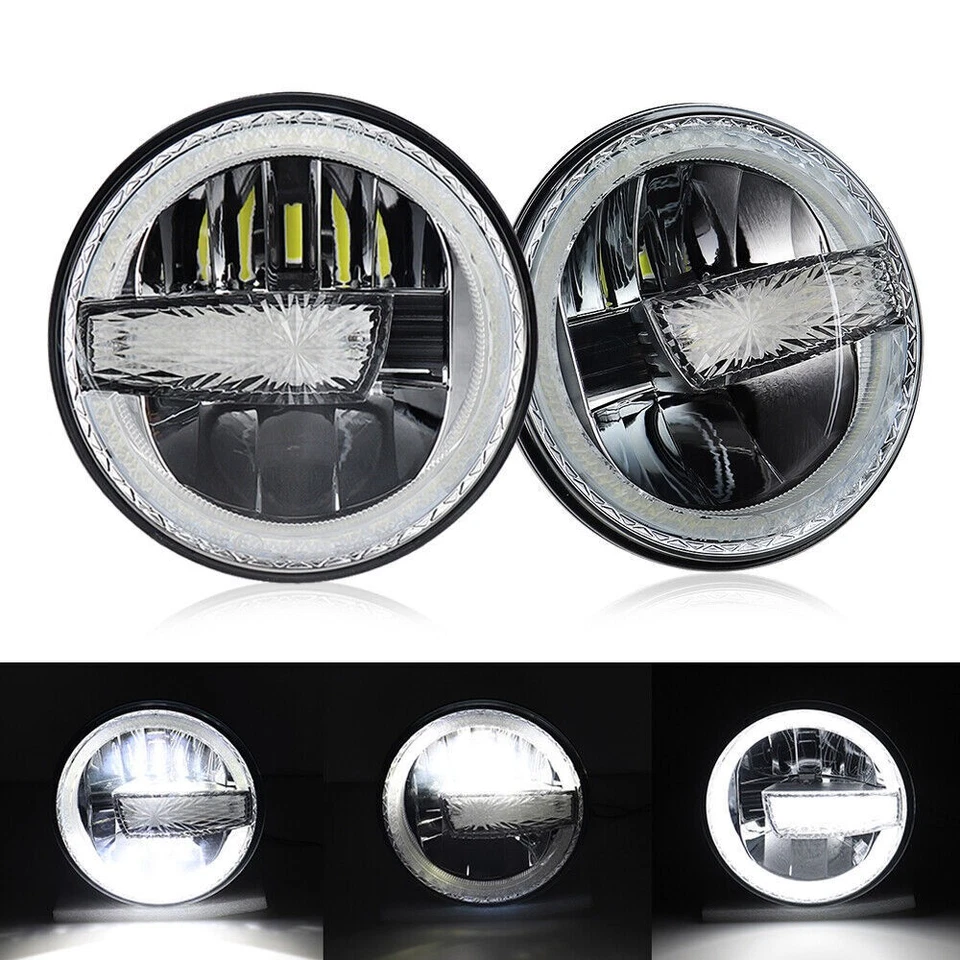 für VW Golf I II MK2 luce giornaliera Paar 7 Zoll LED Scheinwerfer Plug&Play E24 - Bild 2 von 4