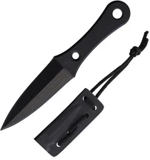 Fred Perrin Lapel Fixed Dagger 2.13" Double Edge G10 One-Piece Construction