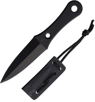Fred Perrin Lapel Fixed Dagger 2.13'' Double Edge G10 One-Piece Construction
