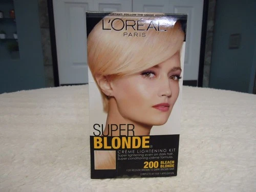 LOREAL PARIS SUPER BLONDE BLEACH BLONDE HAIR DYE KIT 200 ^