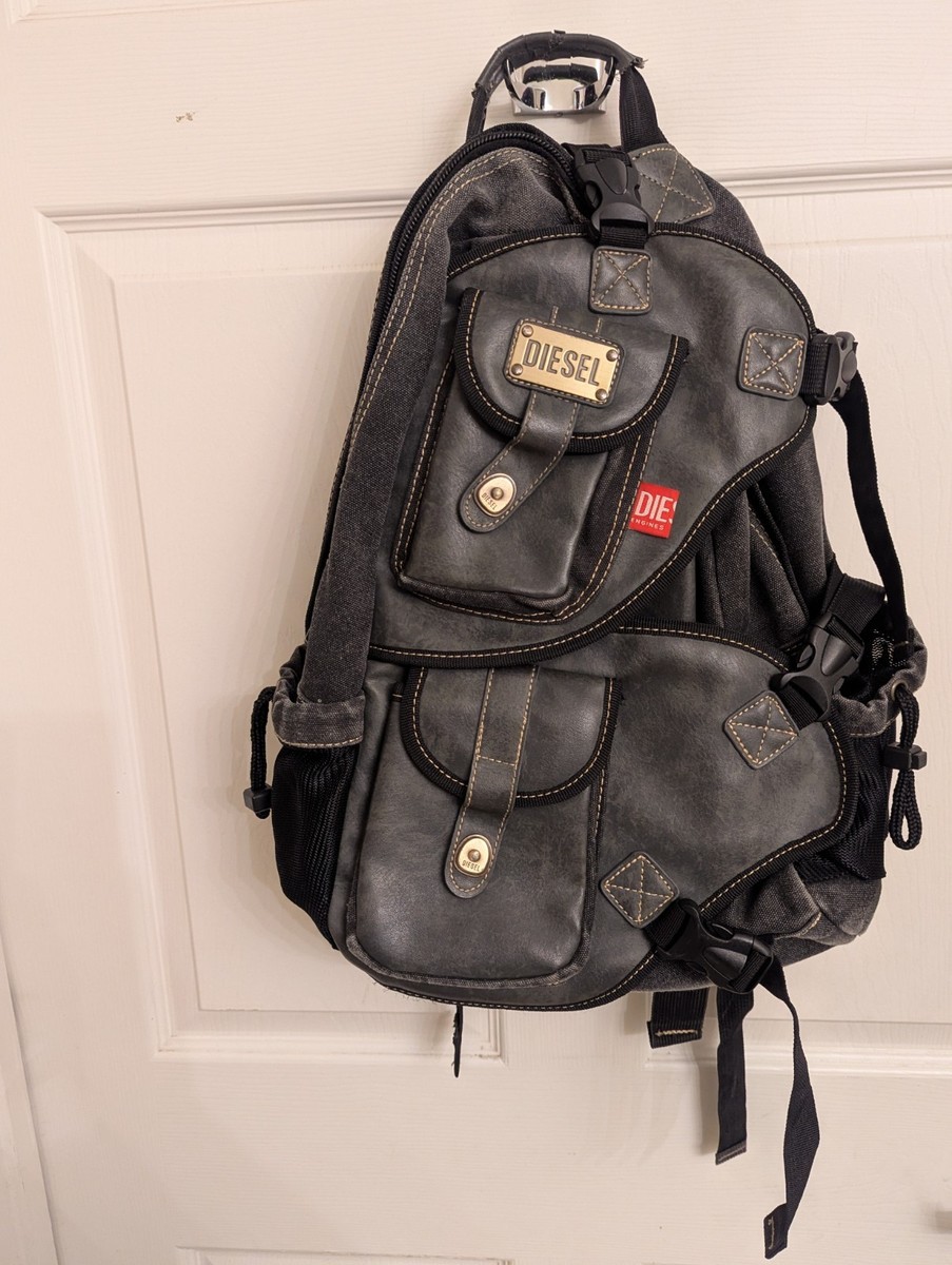 RARE VTG Y2K Diesel Multipocket Avant Garde Backpack | eBay