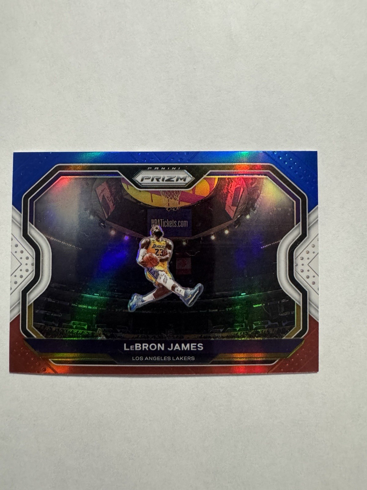 2020-21 Panini Prizm LeBron James RWB Kobe Tribute #1