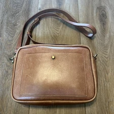 Madewell The Large Transport Camera Bag Leather Adjustable Strap English Saddle