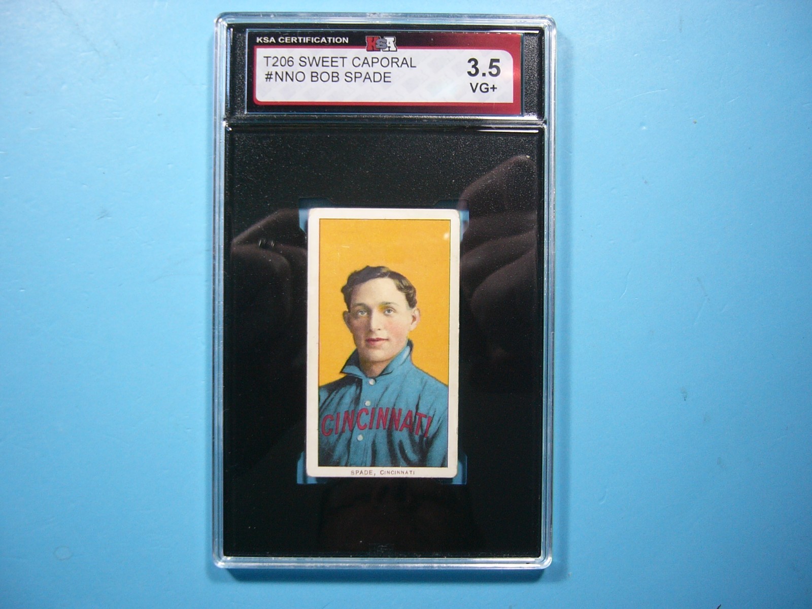1909 T206 SWEET CAPORAL BASEBALL CARD #NNO BOB SPADE KSA 3.5 VG+ 1909/11 GL