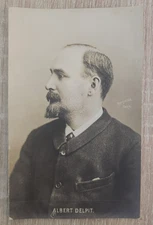 Old postcard portrait Albert Delpit (Reutlinger, Paris) 1900