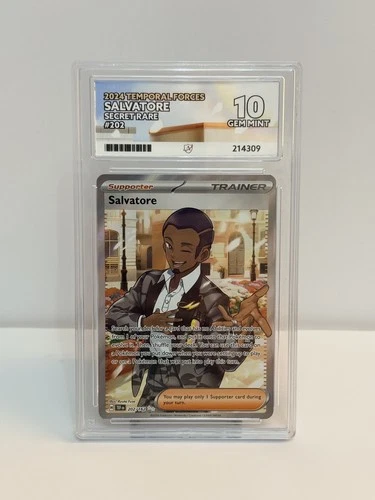 Pokémon TCG Salvatore Scarlet & Violet Temporal Forces 202/162 Graded ACE 10