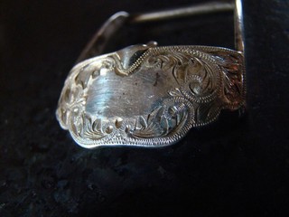 VINTAGE SUNSET TRAILS 1.25" BELT BUCKLE STERLING SILVER 925 21.4 GRAMS NR