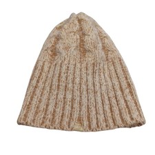 David and Young Rust  Cream Beanie Knit Hat Winter Ski Snowboard Warm Unisex