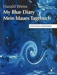 Mein blaues Tagebuch op. 118 Klavier (Mittelstufe) weiß 16 Klavierwerke Schott Musik traurig