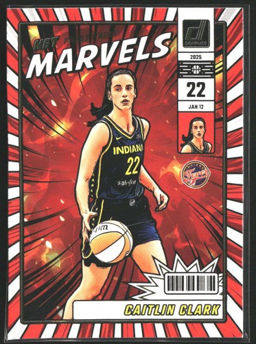 Caitlin Clark [Press Proof] #19 2025 Panini Donruss WNBA Net Marvels card