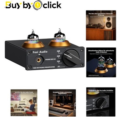 Austauschbare Vakuumröhre und MM/3,5mm AUX Eingang - BOX X2 Phono Vorverstärker