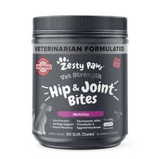 Zesty Paws Vet Strength Dog Hip  Joint Supplement, 90 Count