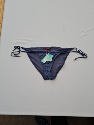 Damen Bikinihose Accessoire Größe 14 Grau Taille zum Binden 30094