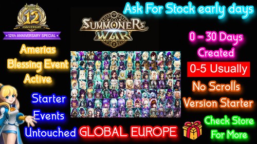 🎁Summoners War List global europe