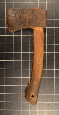 BLACKSMITH MADE PRIMITIVE AXE W/ ORIGINAL HANDLE