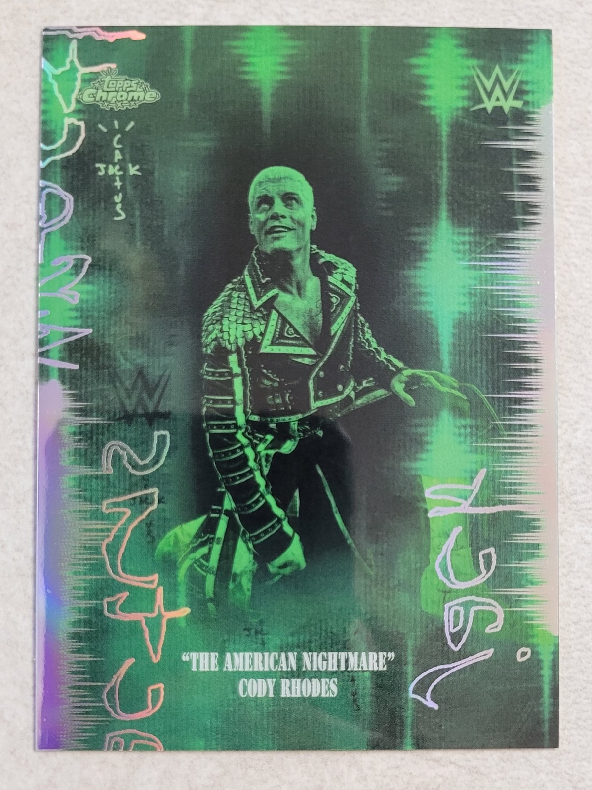 2025 Topps Chrome WWE X Cactus Jack Kings of the Night Cody Rhodes Case Hit SSP