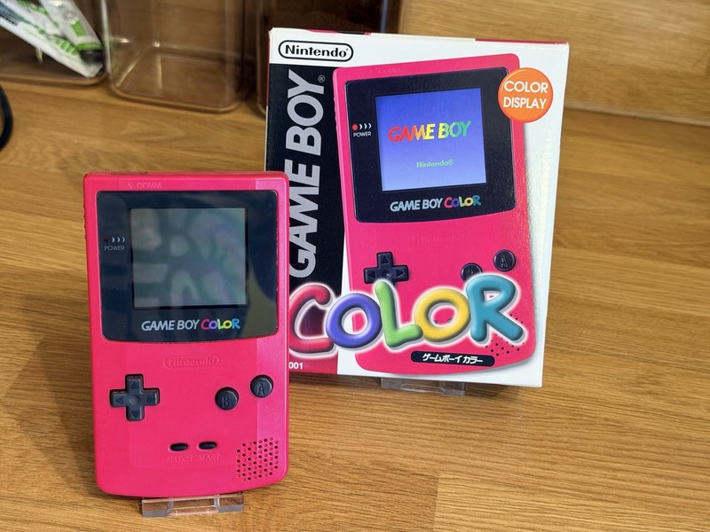 Nintendo Game Boy Color Console - Berry Red - Boxed (Japanese Region-Free)