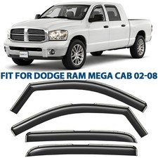 Rain Guards Vent Visors Shade for 2002-2008 Dodge RAM MegaCab